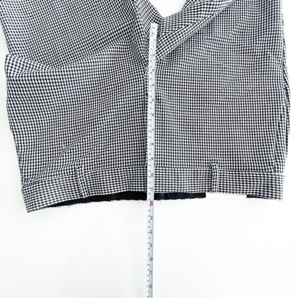 Ann Taylor The Ankle In Devin Fit Cropped Pants Houndstooth Black White Women 14 - Picture 10 of 12